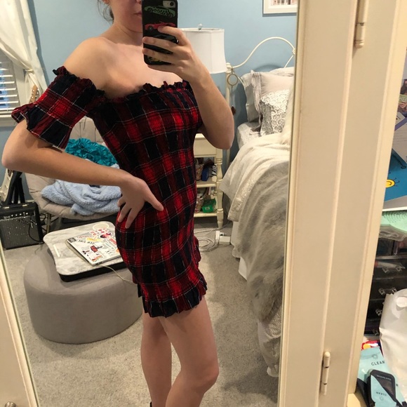 COTTON CANDY LA PLAID DRESS - Picture 3 of 5